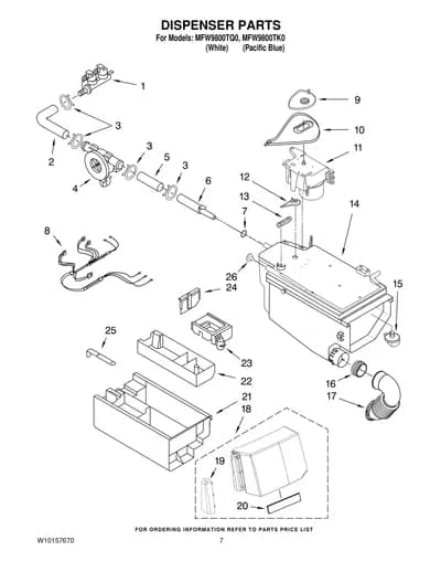 DISPENSER PARTS