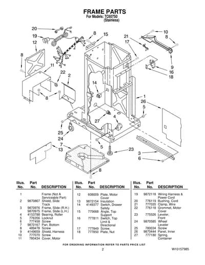 FRAME PARTS
