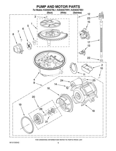 PUMP AND MOTOR PARTS