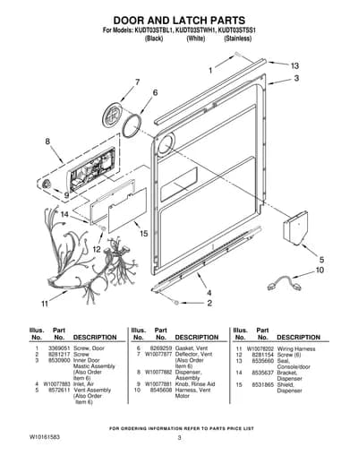 DOOR AND LATCH PARTS
