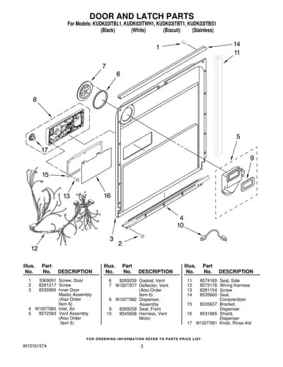 DOOR AND LATCH PARTS