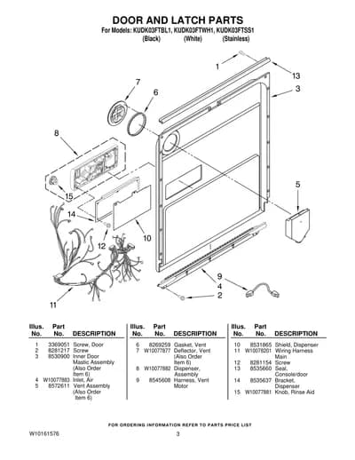 DOOR AND LATCH PARTS
