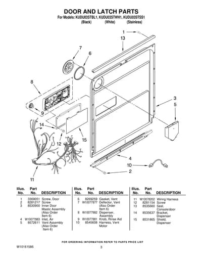 DOOR AND LATCH PARTS