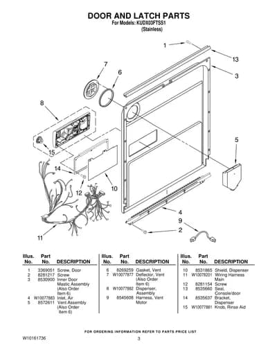 DOOR AND LATCH PARTS