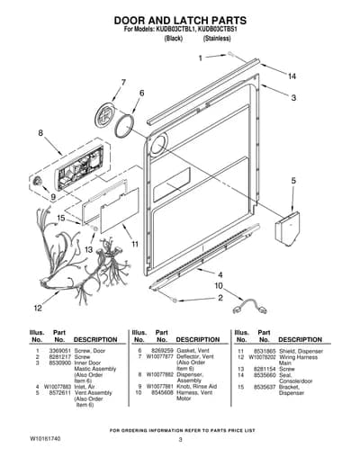 DOOR AND LATCH PARTS