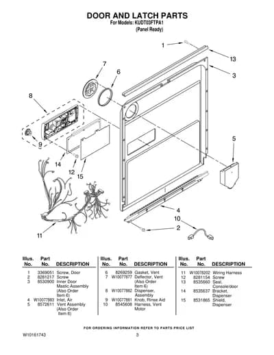 DOOR AND LATCH PARTS