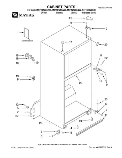 CABINET PARTS