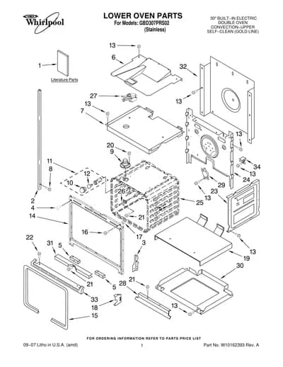 LOWER OVEN PARTS