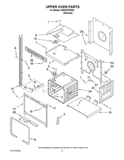 UPPER OVEN PARTS