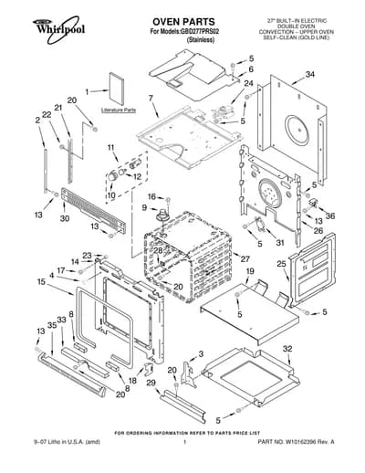 OVEN PARTS