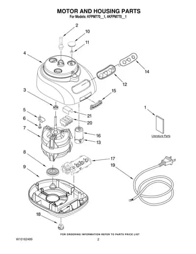 MOTOR AND HOUSING PARTS