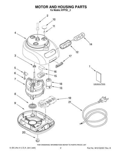 MOTOR AND HOUSING PARTS