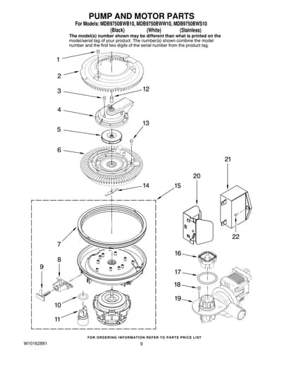 PUMP AND MOTOR PARTS