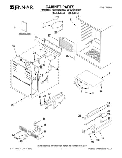 CABINET PARTS