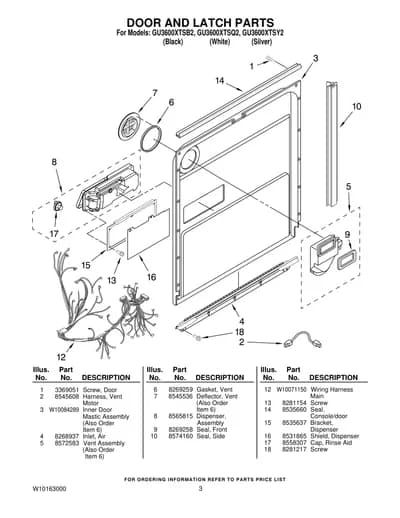 DOOR AND LATCH PARTS