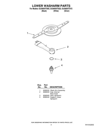 LOWER WASHARM PARTS