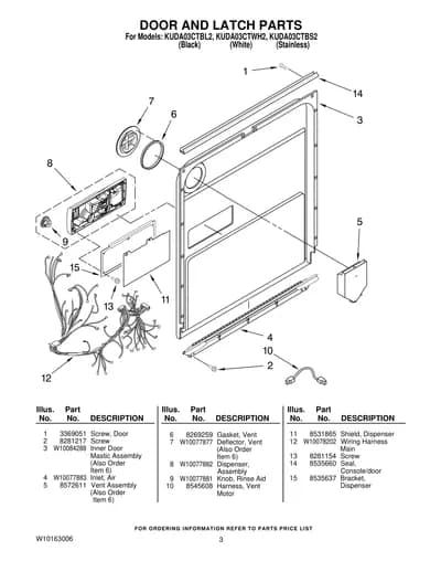 DOOR AND LATCH PARTS