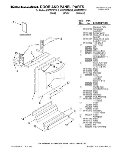 DOOR AND PANEL PARTS