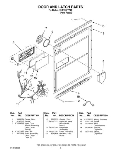 DOOR AND LATCH PARTS