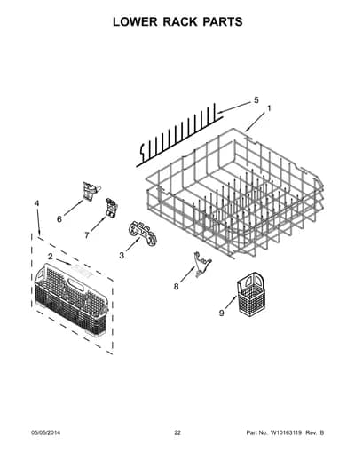 LOWER RACK PARTS
