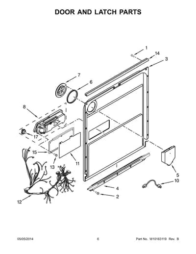 DOOR AND LATCH PARTS