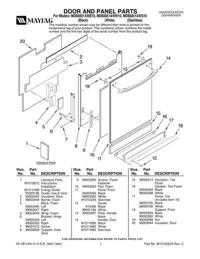 DOOR AND PANEL PARTS