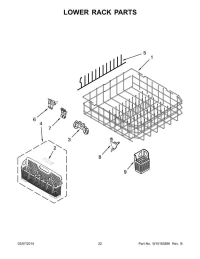 LOWER RACK PARTS