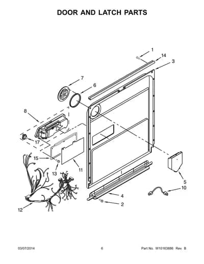 DOOR AND LATCH PARTS