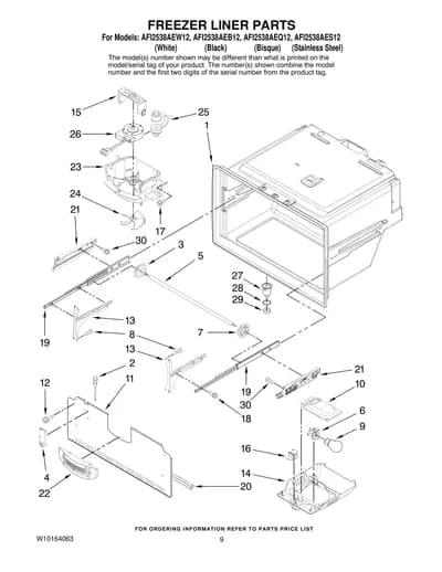 FREEZER LINER PARTS