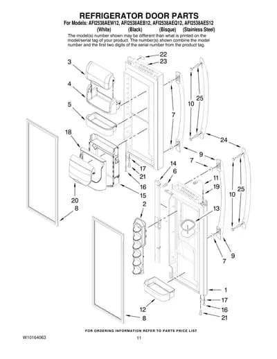 REFRIGERATOR DOOR PARTS