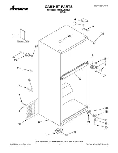 CABINET PARTS
