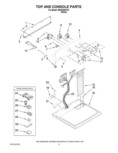 TOP AND CONSOLE PARTS