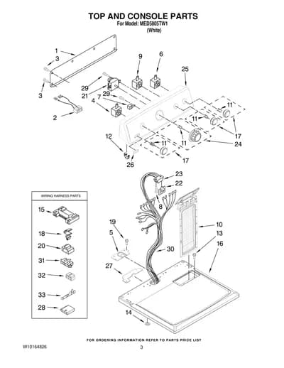 TOP AND CONSOLE PARTS