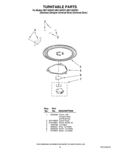 TURNTABLE PARTS