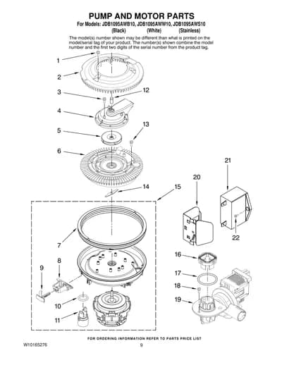 PUMP AND MOTOR PARTS