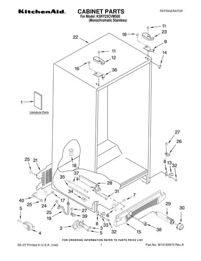 CABINET PARTS