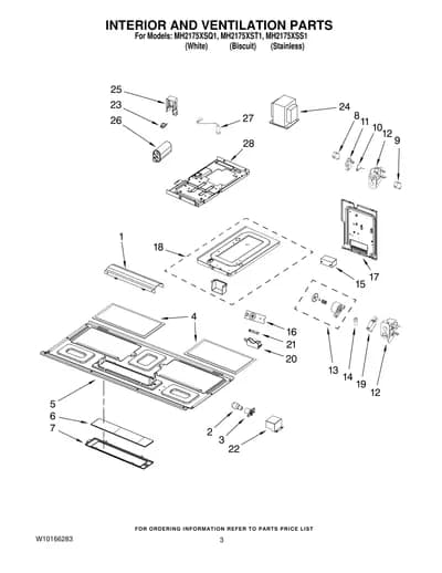 INTERIOR AND VENTILATION PARTS