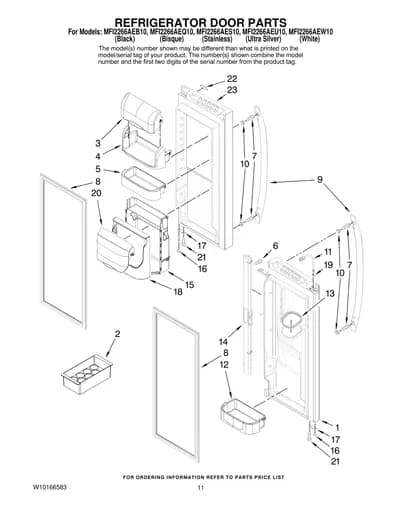 REFRIGERATOR DOOR PARTS