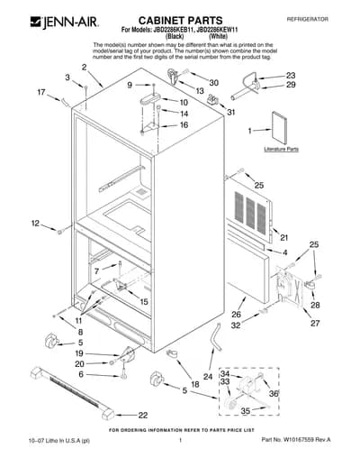 CABINET PARTS