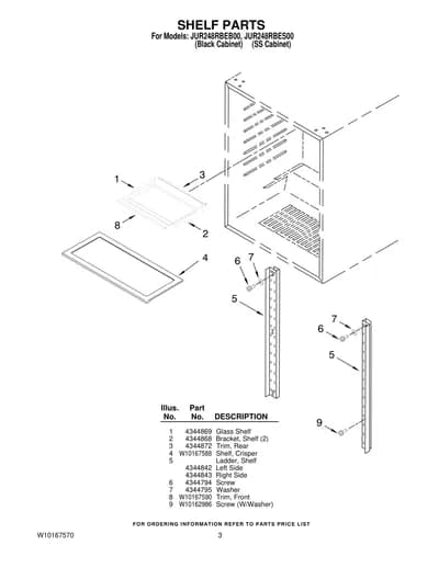 SHELF PARTS