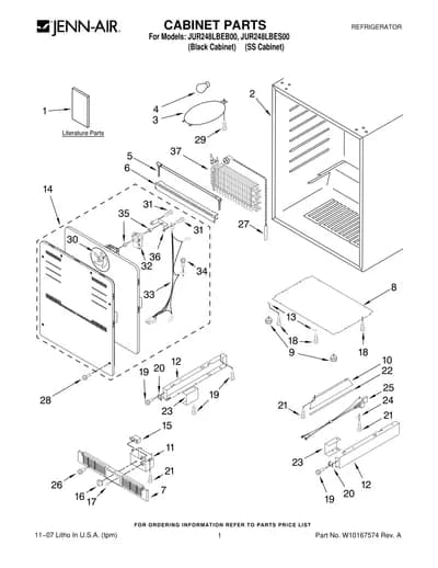 CABINET PARTS