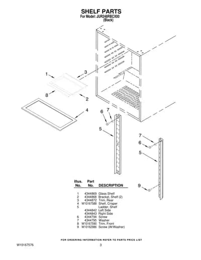 SHELF PARTS