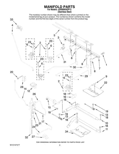 MANIFOLD PARTS