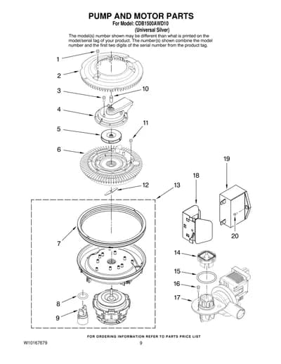 PUMP AND MOTOR PARTS
