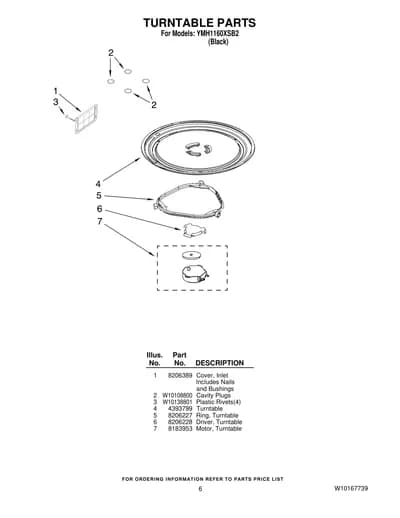 TURNTABLE PARTS