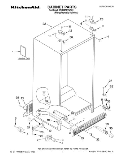CABINET PARTS