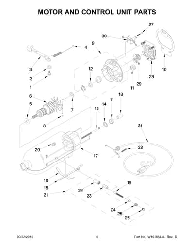 MOTOR AND CONTROL UNIT PARTS