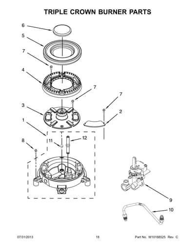 TRIPLE CROWN BURNER PARTS