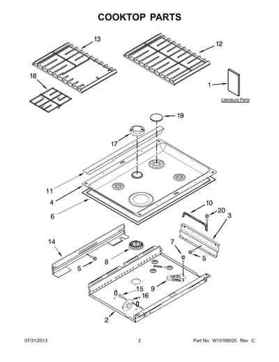COOKTOP PARTS