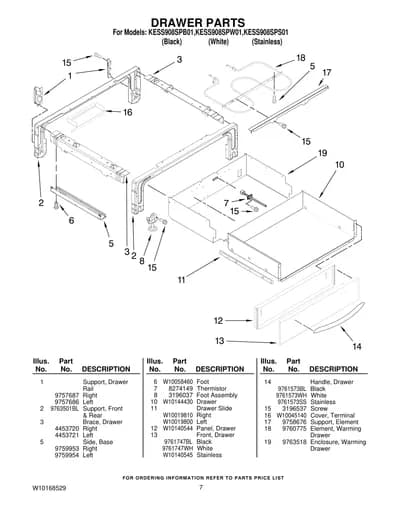 DRAWER PARTS